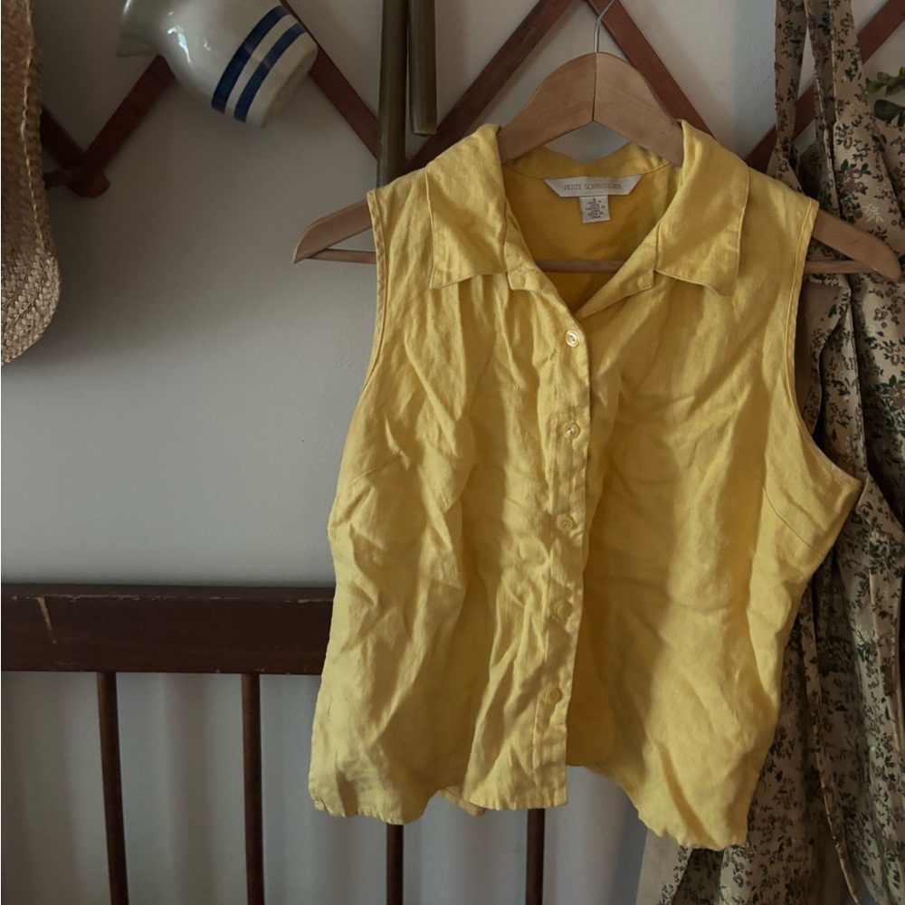 Vintage Linen Button Down